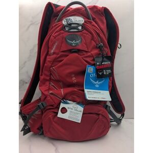 Osprey Raptor 10 Hydration Backpack Madcap Red Hydraulics Reservoir NWT **PICS**